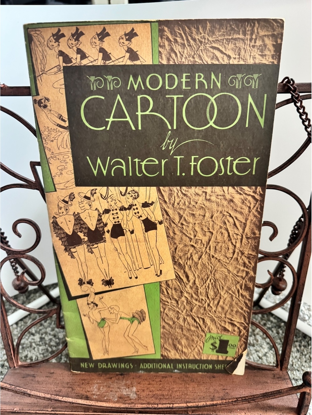 Modern Cartoon by Walter T. Foster - Vintage Drawing Instruction Book